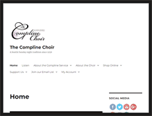 Tablet Screenshot of complinechoir.org